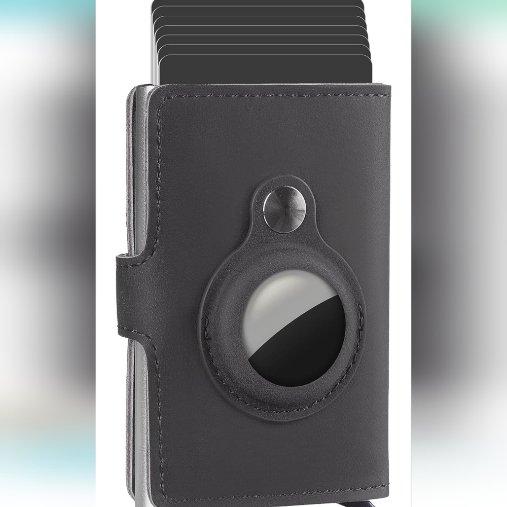 Guidemoh AirTag Wallet,Slim RFID Wallet With Money Clip Blocking Credit Card